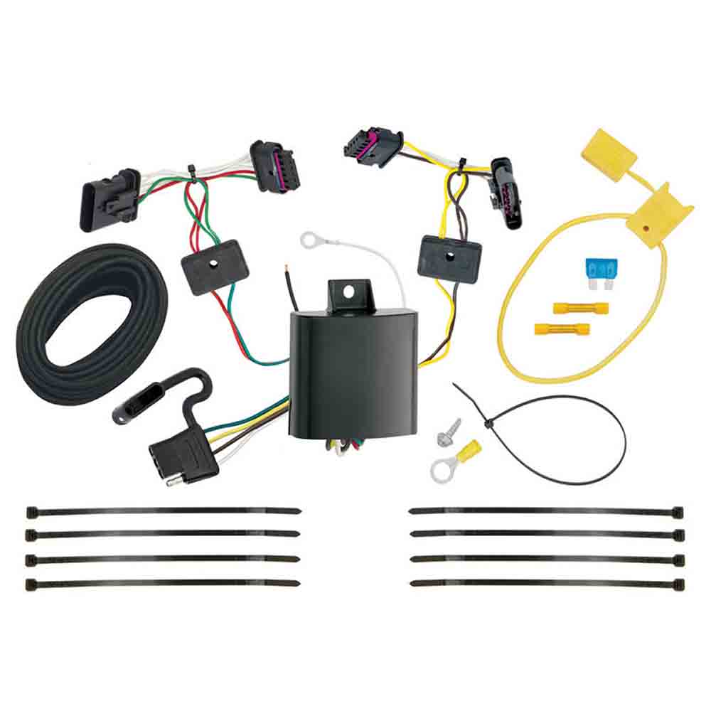 T-One T-Connector Harness, 4-Way Flat, w/Circuit Protected ModuLite HD Module fits Select BMW 3 Series