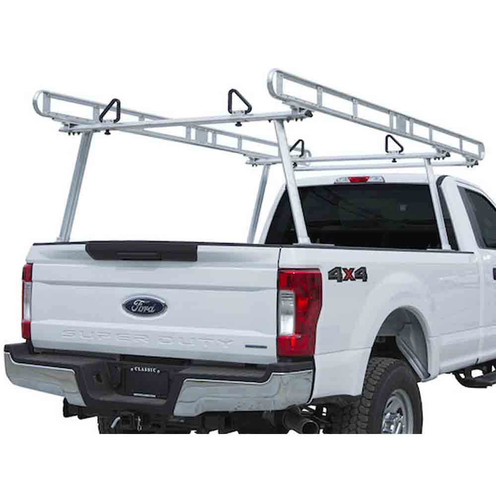 Clear Anodized Aluminum Pickup Truck Ladder Rack
