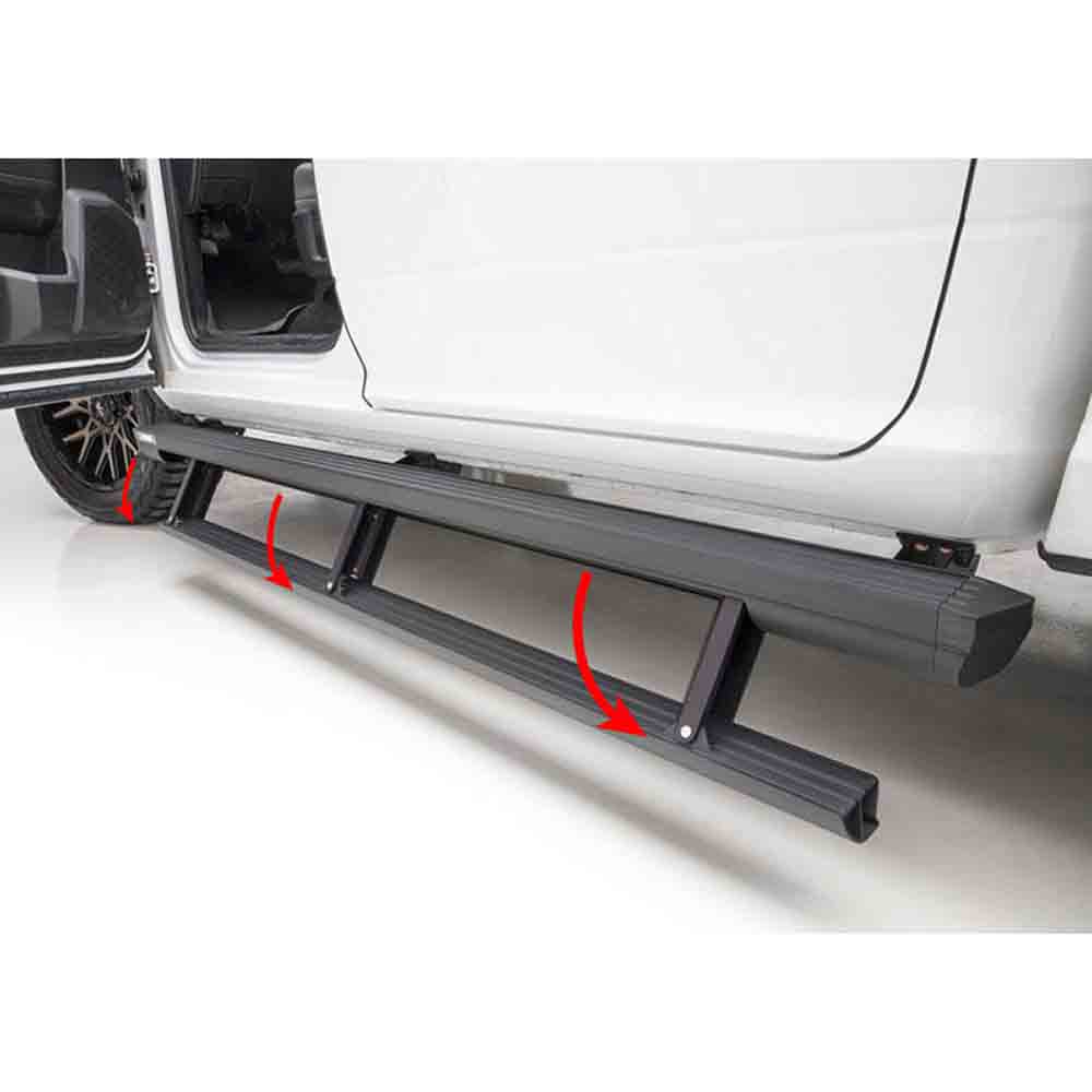 Select Chevrolet Colorado, GMC Canyon Crew Cab Pickup Aries ActionTrac Powered Running Boards
