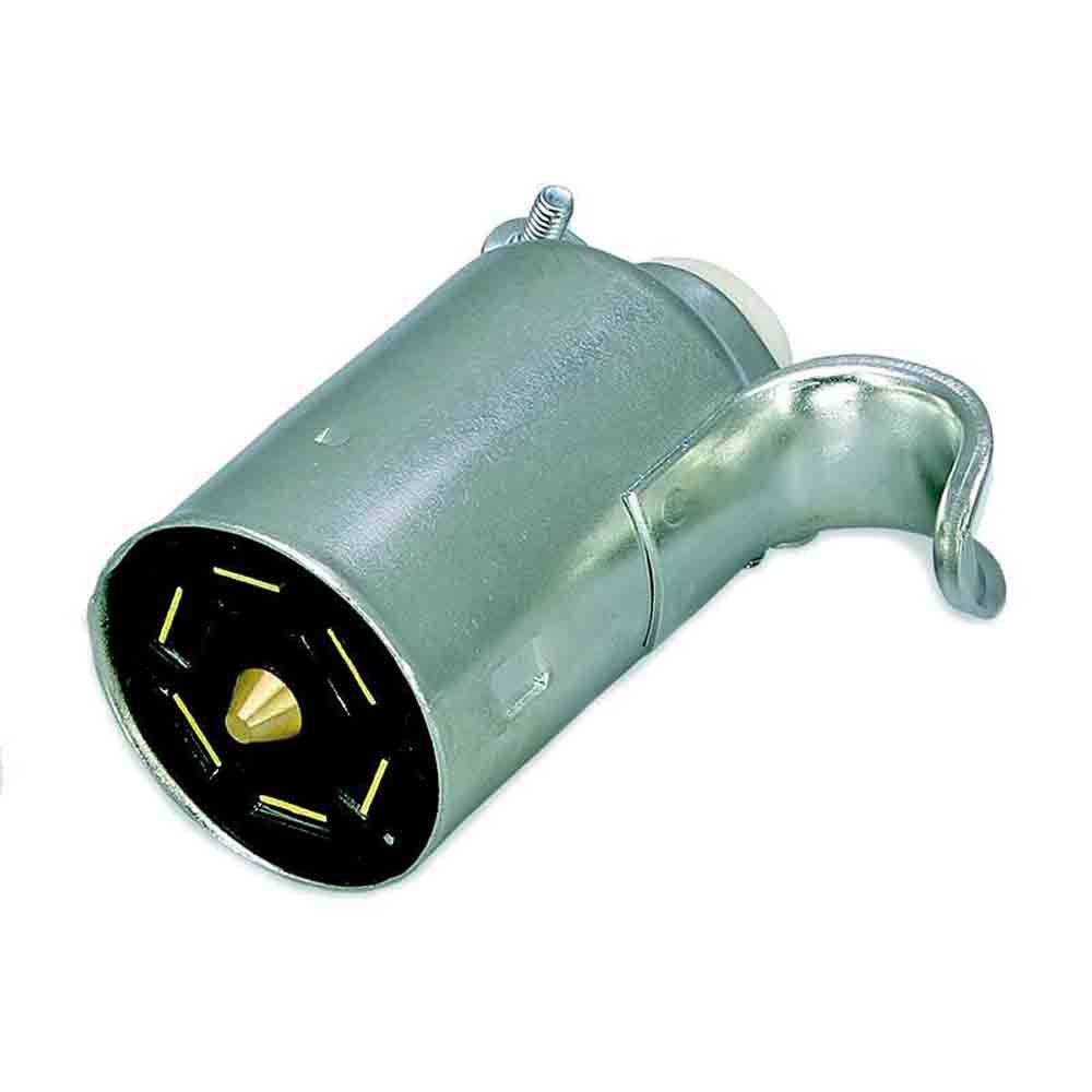 7-Way Flat Pin Metal Trailer End Plug