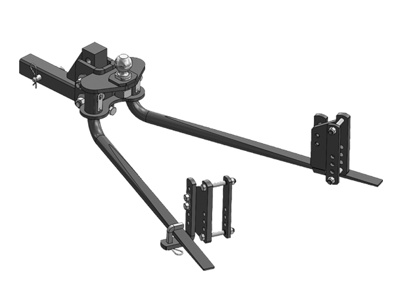 Blue Ox BXW1275 2-Point Weight Distributing Hitch, 7 Hole Shank 1200 lbs. Tongue Weight