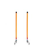 28 Inch Fluorescent Orange Illuminated LED Plow Guides