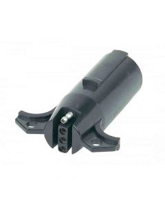 7-Way Round Pin to 4-Flat Adapter