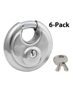 6-Pack Keyed Alike Disk Padlock