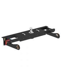 Curt Double Lock EZr Gooseneck Hitch Kit with Brackets fits 2011-2019 Silverado and Sierra 2500HD & 3500HD (No Cab & Chassis)