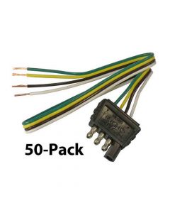 50-Pack of 4-Flat Trailer End Connector