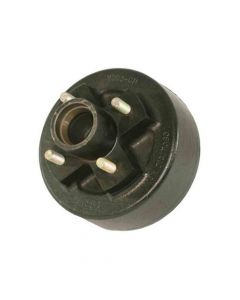 Trailer Hub and Drum - 4 on 4" Bolt Circle, 1,250lb Capacity for Straight Spindles