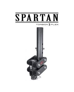 GEN-Y HITCH SPARTAN TORSION-FLEX Manual Latch 5 Offset 4 Round Tube Gooseneck 2 5/16 Coupler Standard Height 30K Towing