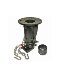 Cushioned Coupler Adapter - Fifth Wheel Trailer To Gooseneck Hitch - Height Adjustable
