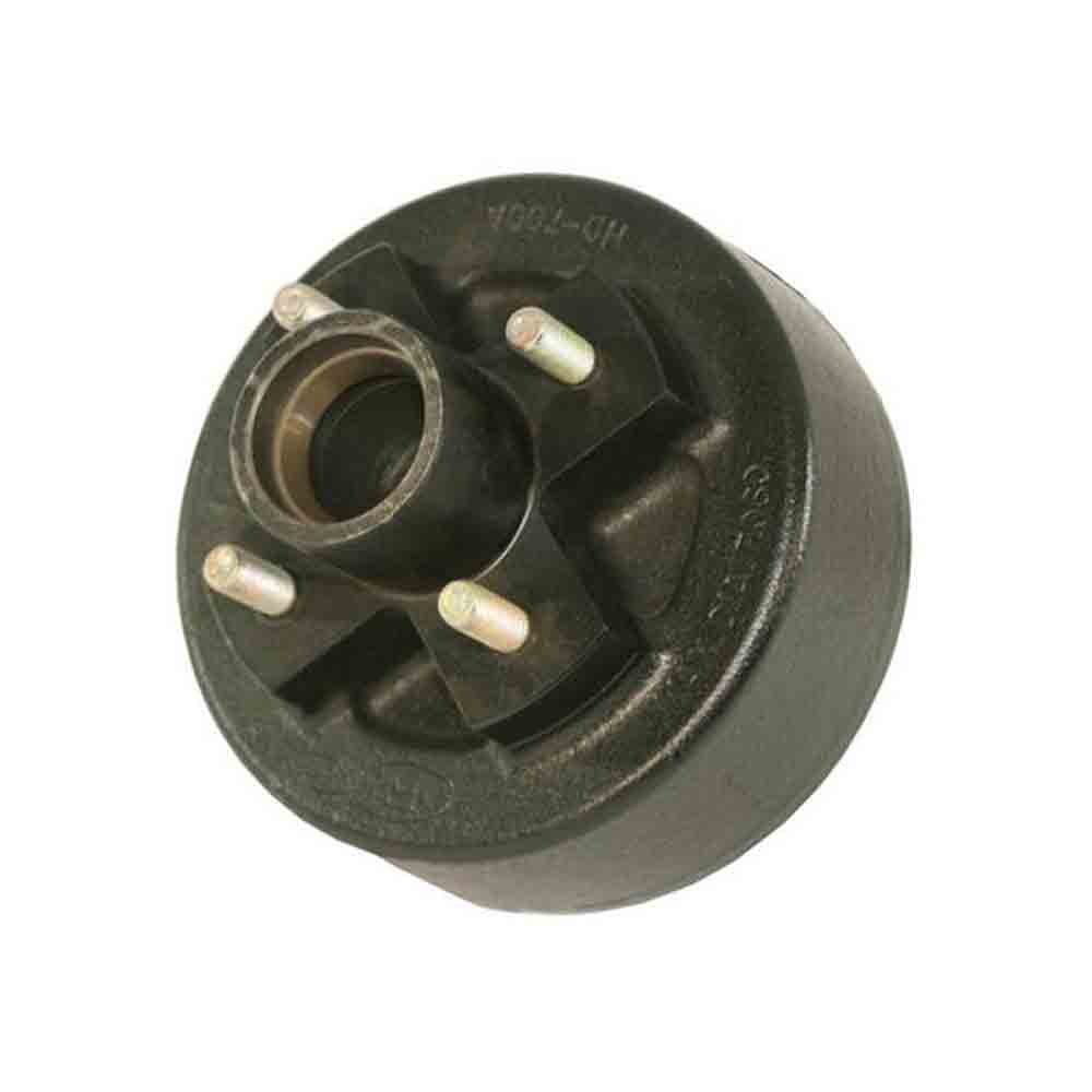 Trailer Hub and Drum - 4 on 4" Bolt Circle, 1,250lb Capacity for Straight Spindles