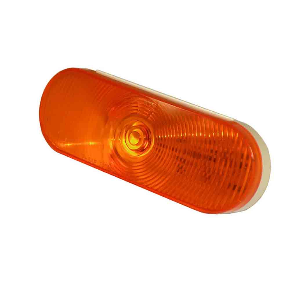 ONE LED Trailer Tail Light - 6 Inch Oval - Amber