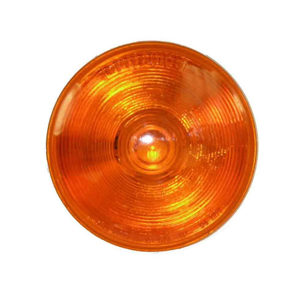 ONE LED Sealed Parking/Turn Signal Light - 4 Inch Round - Amber