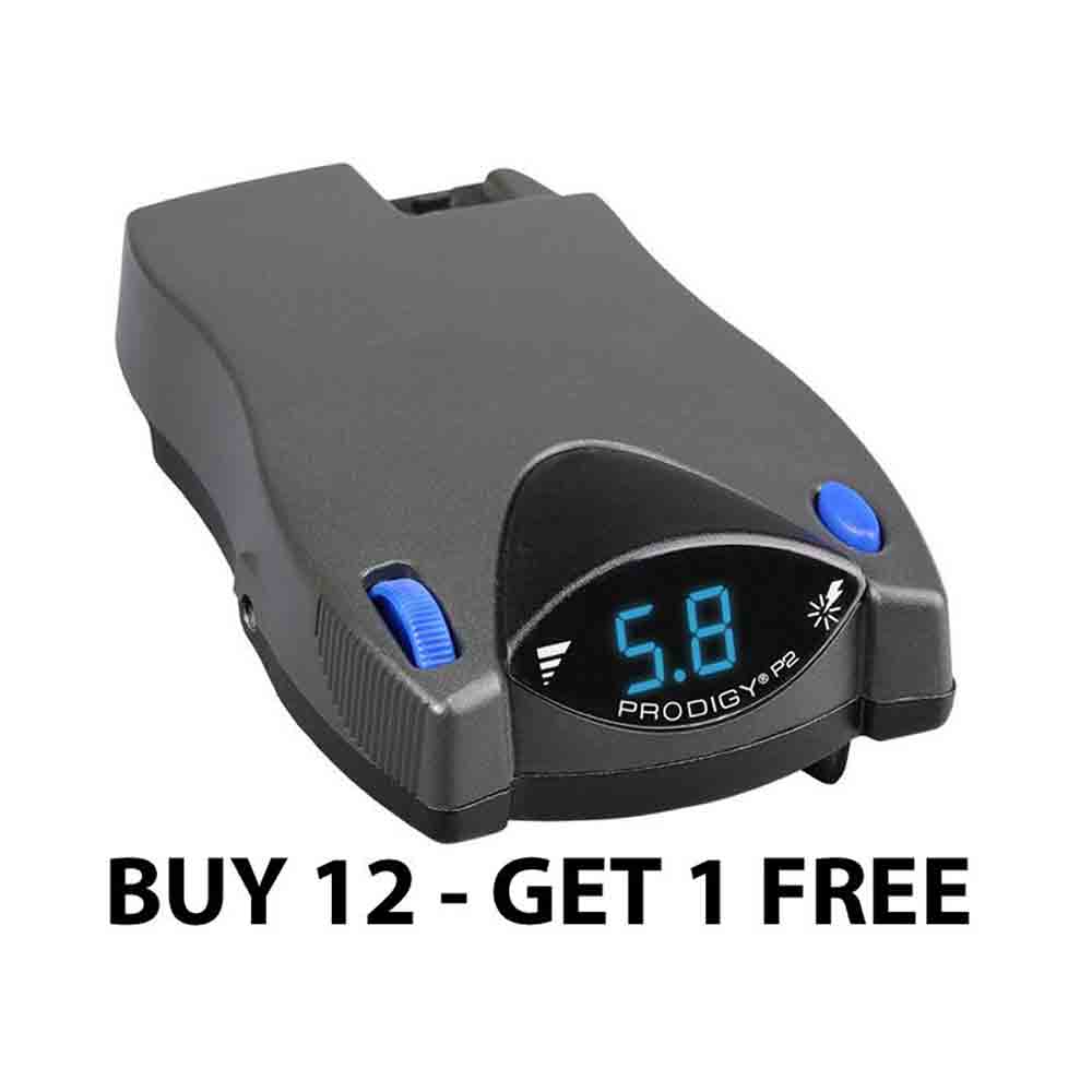 Prodigy P2 Proportional Brake Controller for Trailers with 1-4 Axles, Gray - Bakers Dozen