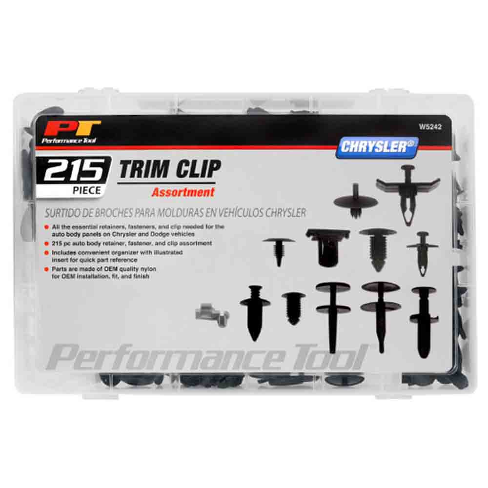 215 Piece Chrysler Trim Clip Assortment